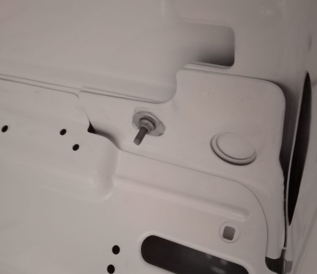 ULTI Bar+ brackets bolted on the inside of a Ford Transit Connect