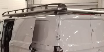 Fitting a Rhino Black KammRack to a New Model 2024 Transit Custom LWB